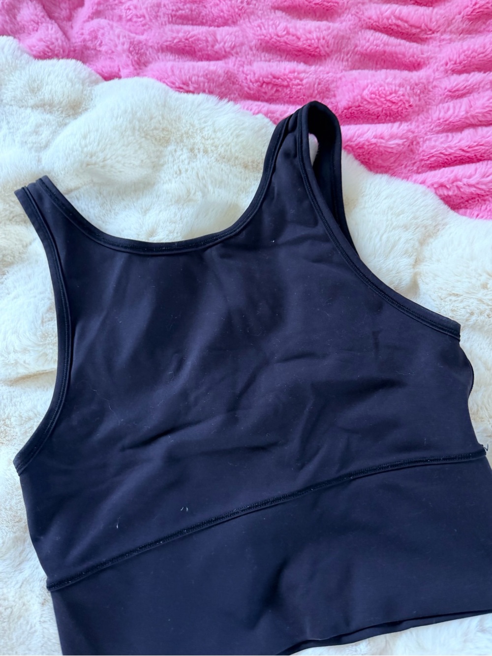 Lulumeon Black Tank Bralette Crop Top - Women Intimates & Sleepwear